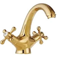 Klarwerk EVA Vintage Wasserhahn Bad Gold glänzend