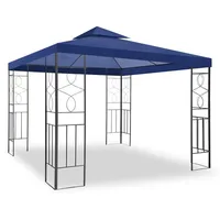 Habeig WASSERDICHTER Pavillon Romantika 3x3m Metall inkl. Dach Festzelt