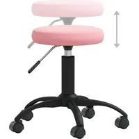 VidaXL Bürostuhl Drehbar Rosa Samt