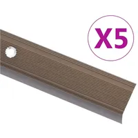 VidaXL Treppenkantenprofil in L-Form 5 Stk. Aluminium 90 cm