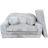 FORTISLINE Kindersofa Rosalia - Klappsofa mit Verlängerung aus Cord