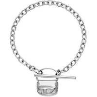 Diesel Herren-Armband Edelstahl Silber Sonic Größe Unisex