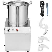 Vevor Küchenmaschine Gemüsezerkleinerer Lebensmittelechter Edelstahl-Mixer 10L