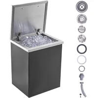 Vevor Drop in Eistruhe Eiskühler Eisbehälter 28,52L Edelstahl 355x305x461mm