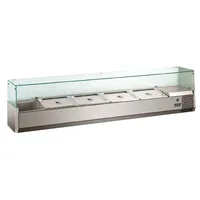 GastroHero Kühlaufsatz ECO 7x GN 1/4 mit Glasaufsatz