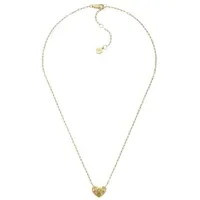 Fossil Sadie Edelstahl-Halskette mit Karabinerverschluss Safran-Gold