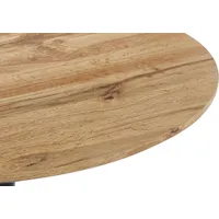 Sam Säulentisch Holz Wildeiche-Optik Gerade Kante 80 cm Metall-Tulpenfuß