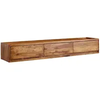 KADIMA DESIGN Lowboard 160x25 cm Braun Holz