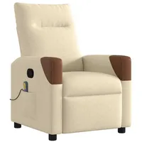 VidaXL Massagesessel Creme Stoff