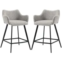 WAHSON OFFICE CHAIRS Barhocker für Küche aus Leinen Kunstleder