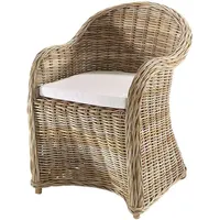 Kobolo Rattansessel Boston New aus Rattan - kubu Grey