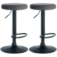 CLP 2er Set Barhocker Ponte Samt I Drehbarer Thekenhocker