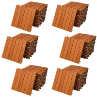 CASARIA Holzfliese Akazie 66er-Set 30x30cm
