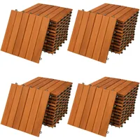 CASARIA CASARIA® Holzfliesen Akazie 30x30cm