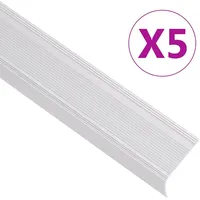 VidaXL Treppenkantenprofile in L-Form 5 Stk. Aluminium 100 cm