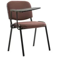 CLP Stuhl Ken mit Klapptisch Stoff braun