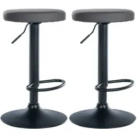 CLP 2er Set Barhocker Ponte Kunstleder I Drehbarer Thekenhocker