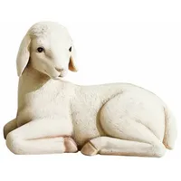 Loberon Deko-Lamm Xénandrine, mit Weicher Beflockung, Detailreiche Gestaltung, Ostern,