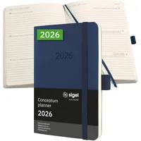 Sigel Wochenkalender Conceptum ca. A6, Softcover, midnight blue 2026,