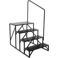 Vevor Wohnmobil-Stufen, 4-stufige Wohnmobil-Treppe, 200 kg Tragkraft, verdickter Karbonstahl,