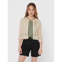 Jdy Damen Jdysun 3/4 Cropped KNT Cardigan, Tapioca, M