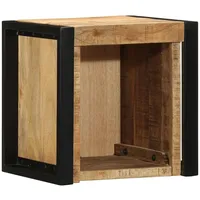 VidaXL Nachttisch 40x35x40 cm Raues Mango-Massivholz