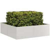VidaXL Pflanzkübel 100x100x30 cm Edelstahl