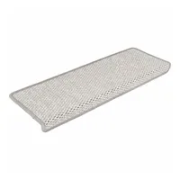 VidaXL Stufenmatten Selbstklebend Sisal-Optik 30Stk. 65x21x4cm Platina