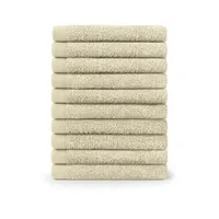 Blumtal Gästehandtuchset 30 x 30 cm beige 12 St.