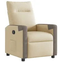 VidaXL Relaxsessel Creme Stoff