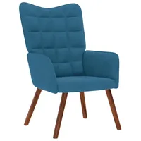 VidaXL Relaxsessel Blau Samt