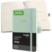 Sigel Taschenkalender Conceptum 2026 mintgrün