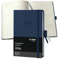 Sigel Taschenkalender Conceptum 2026 dunkelblau
