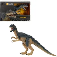 Mattel Jurassic World Hammond Collection Allosaurus Dinosaurier-Actionfigur, mit Glasaugen,
