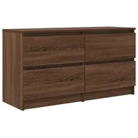 VidaXL TV-Schrank Braun Eichen-Optik 100x35x54 cm Holzwerkstoff, TV-Möbel, TV-Board,