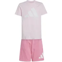 Adidas Essentials Tee Set clear pink/white, 9-10 Years