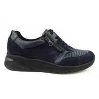 WALDLÄUFER Komfort Schnürschuhe in Blau | Gr.: 7