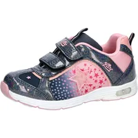 LICO Mädchen Starlet V Blinky Sneaker, marine/rosa, 30 EU