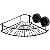 RIDDER Eckduschablage VacuumCap Ela schwarz | Gr.: onesize