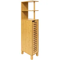 5five simply smart Badezimmerschrank Braun, Naturmaterialien, 19x120x30 cm, Badezimmer,