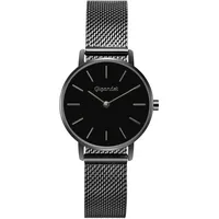 Gigandet Quarzuhr Edelstahl Schwarz Minimalism Damenuhr Analog Quarz mit