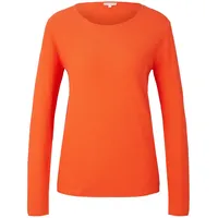 Tom Tailor Pullover Unifarbener Strickpullover mit Rundhalsausschnitt in Regular