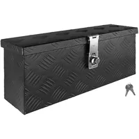 Trucky Deichselbox Schwarz Werkzeugkasten Truckbox Alu Box Anhänger Kiste