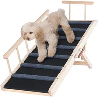 Vevor Hunderampe 1,2m lang Hundetreppe mit 7 Querstangen Hundeautorampe
