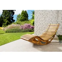 HC Garten & Freizeit Ergonomische Schwungliege / Saunaliege aus