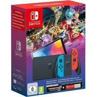 Nintendo Switch OLED neon blau/rot + Mario Kart 8