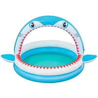 BESTWAY Planschbecken Sharktastic mit Wassersprinkler 163 x 127 x