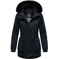 Marikoo Wintermantel Olessaa Sportlicher Baumwoll-Parka für den Winter blau