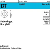 OEM Federring DIN 127 B 12 1.4310 100 Stück