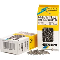 Gesipa Mini-Pack PolyGrip Alu/Stahl 4,8 x 17 K 16